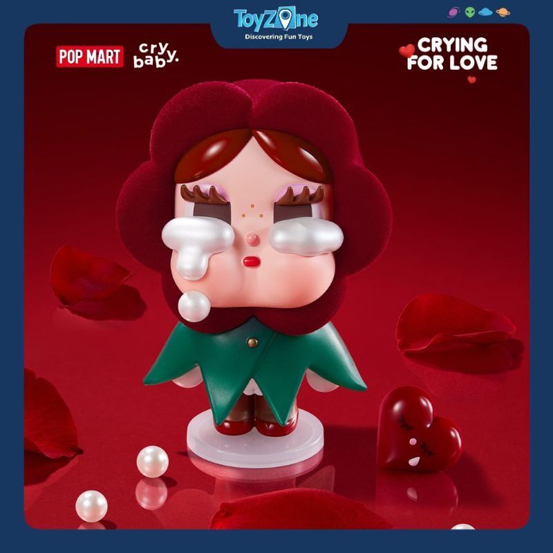 Mô Hình Đồ Chơi Blind Box CryBaby Crying For Love Series Figures (Khóc vì tình yêu) POP MART