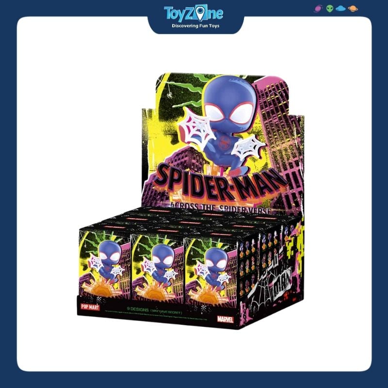 Mô hình đồ chơi Blind box Marvel Spider-Man Across the Spider-Verse ( Đa Vũ Trụ Người Nhện ) POP MART