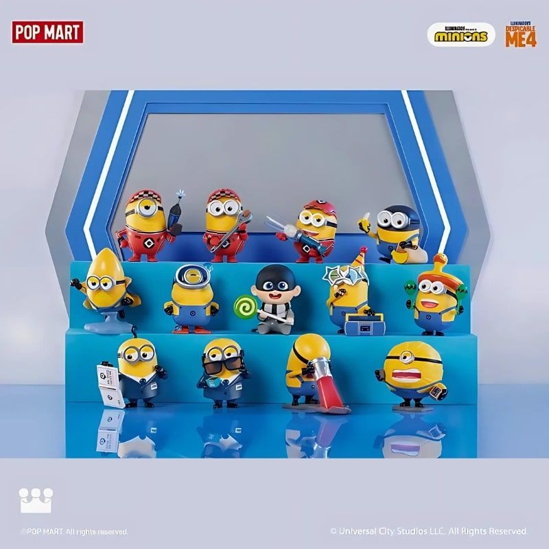 Mô hình đồ chơi Blind box Minions Despicable Me 4 Series Figures ( Kẻ Trộm Mặt Trăng ) POP MART