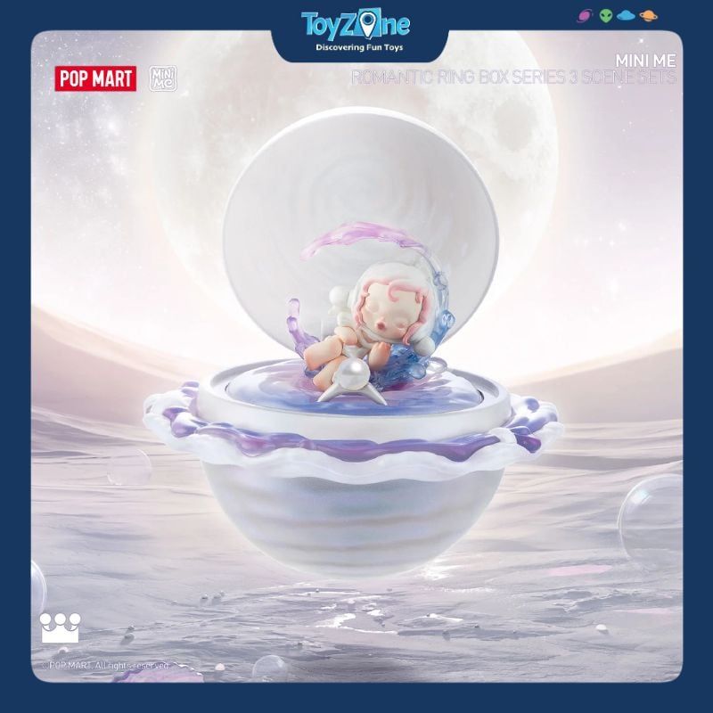 Mô hình đồ chơi Blind box Romantic Ring Box Series 3 Scene Sets ( Hộp Nhẫn Lãng Mạn ) POP MART