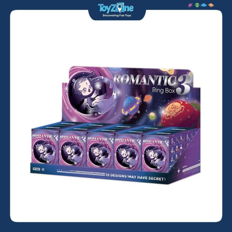 Mô hình đồ chơi Blind box Romantic Ring Box Series 3 Scene Sets ( Hộp Nhẫn Lãng Mạn ) POP MART