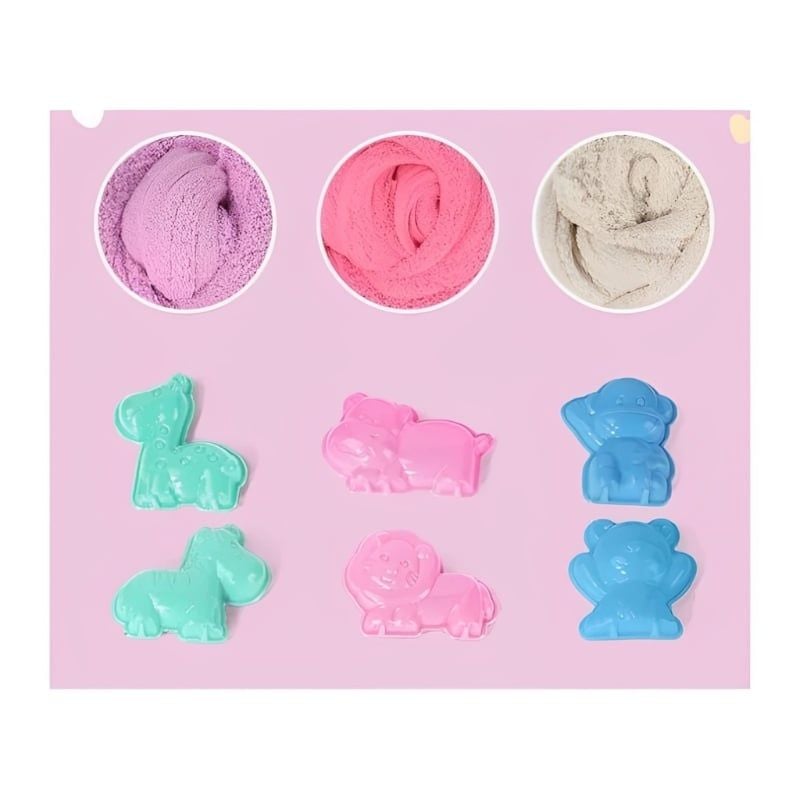 Bộ đồ chơi Cát động lực và bộ dụng cụ hình con vật 500 gram Great Sand G-0830014