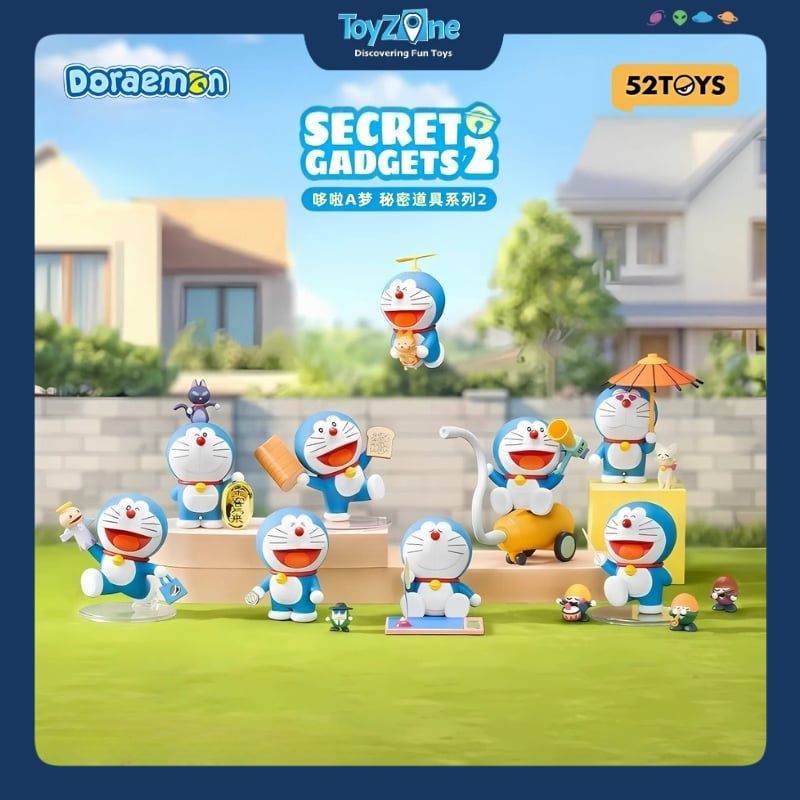 Mô hình đồ chơi Blind box Doraemon Secret Gadgets Series 2 ( Bảo Bối Thần Kỳ Doraemon ) 52TOYS