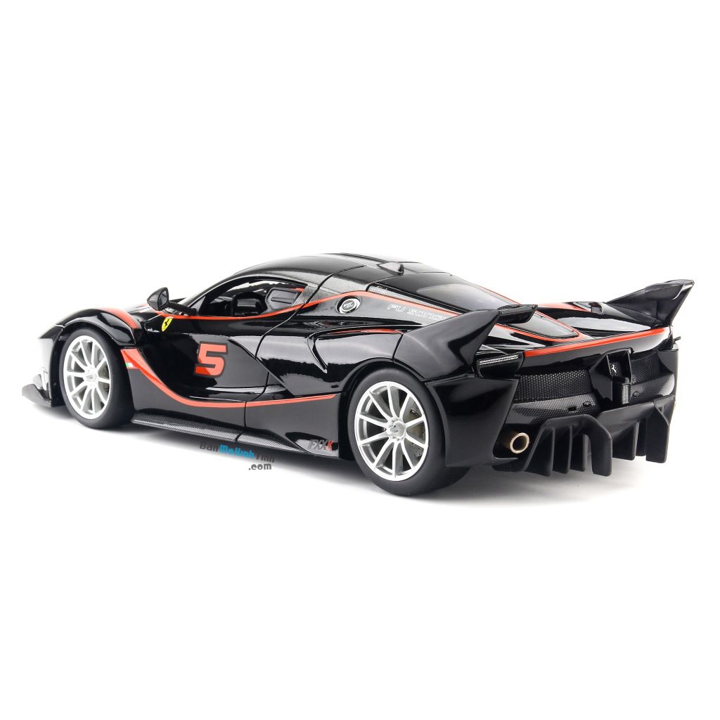 Mô hình xe Ferrari FXX K No.5 Black 1:18 Bburago (7)