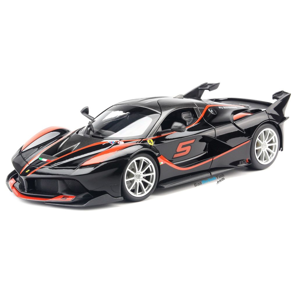 Mô hình xe Ferrari FXX K No.5 Black 1:18 Bburago (2)