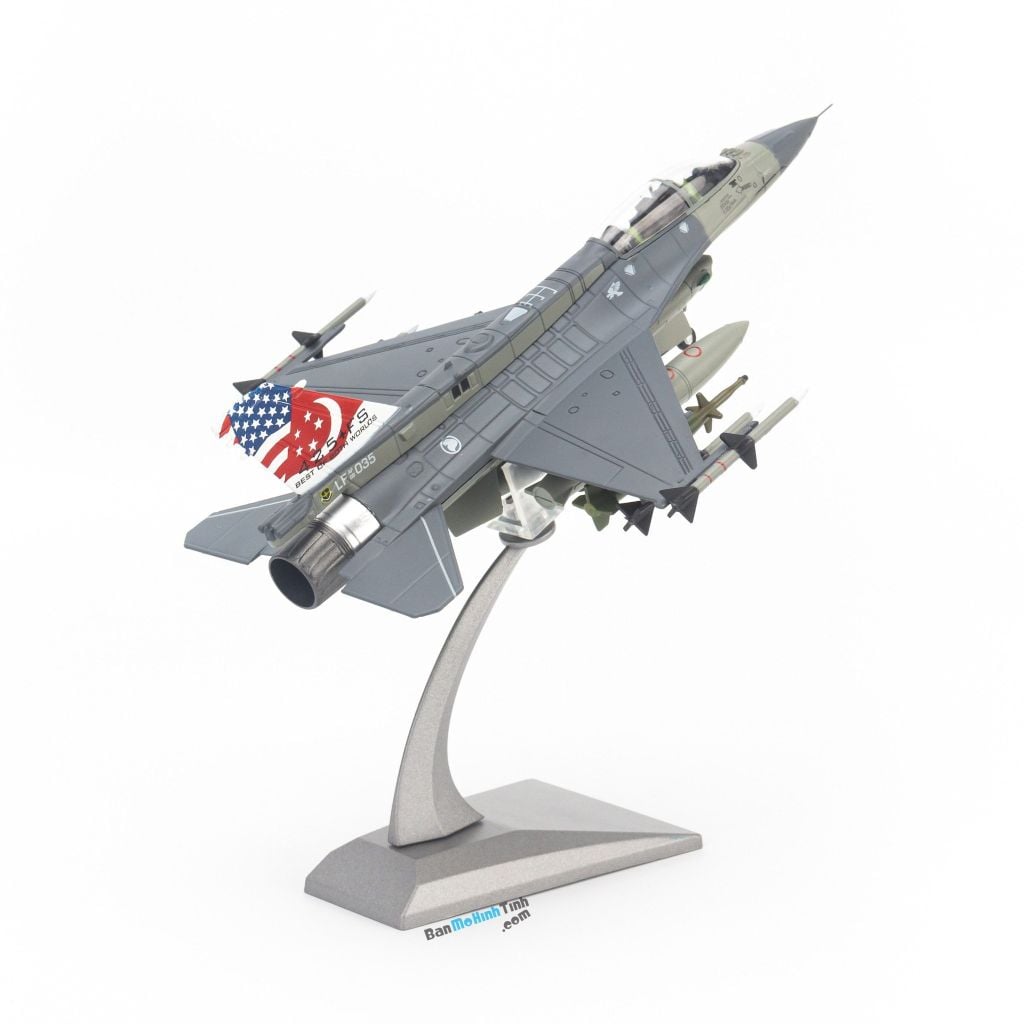 Mô hình máy bay quân sự General Dynamics F-16D Fighting Falcon US Air Force 1:100 JL Models (2)