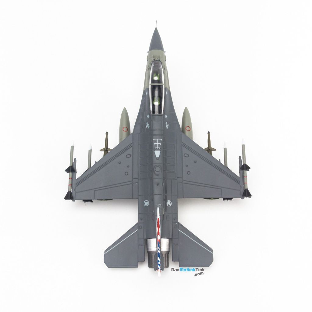 Mô hình máy bay quân sự General Dynamics F-16D Fighting Falcon US Air Force 1:100 JL Models (7)