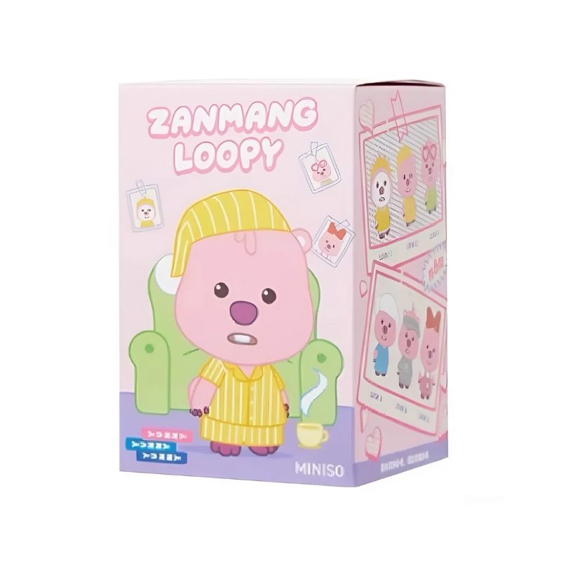 Móc khóa gấu bông đồ chơi Blind box Zanmang Loopy Cute Ruby Series MINISO