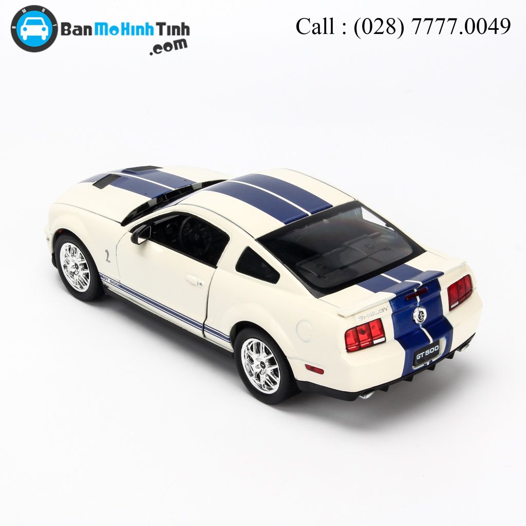 Mô hình xe Shelby Cobra GT500 2007 White 1:24 Welly - 22473