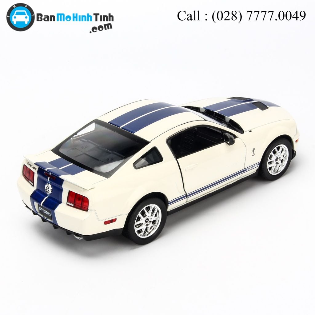 Mô hình xe Shelby Cobra GT500 2007 White 1:24 Welly - 22473
