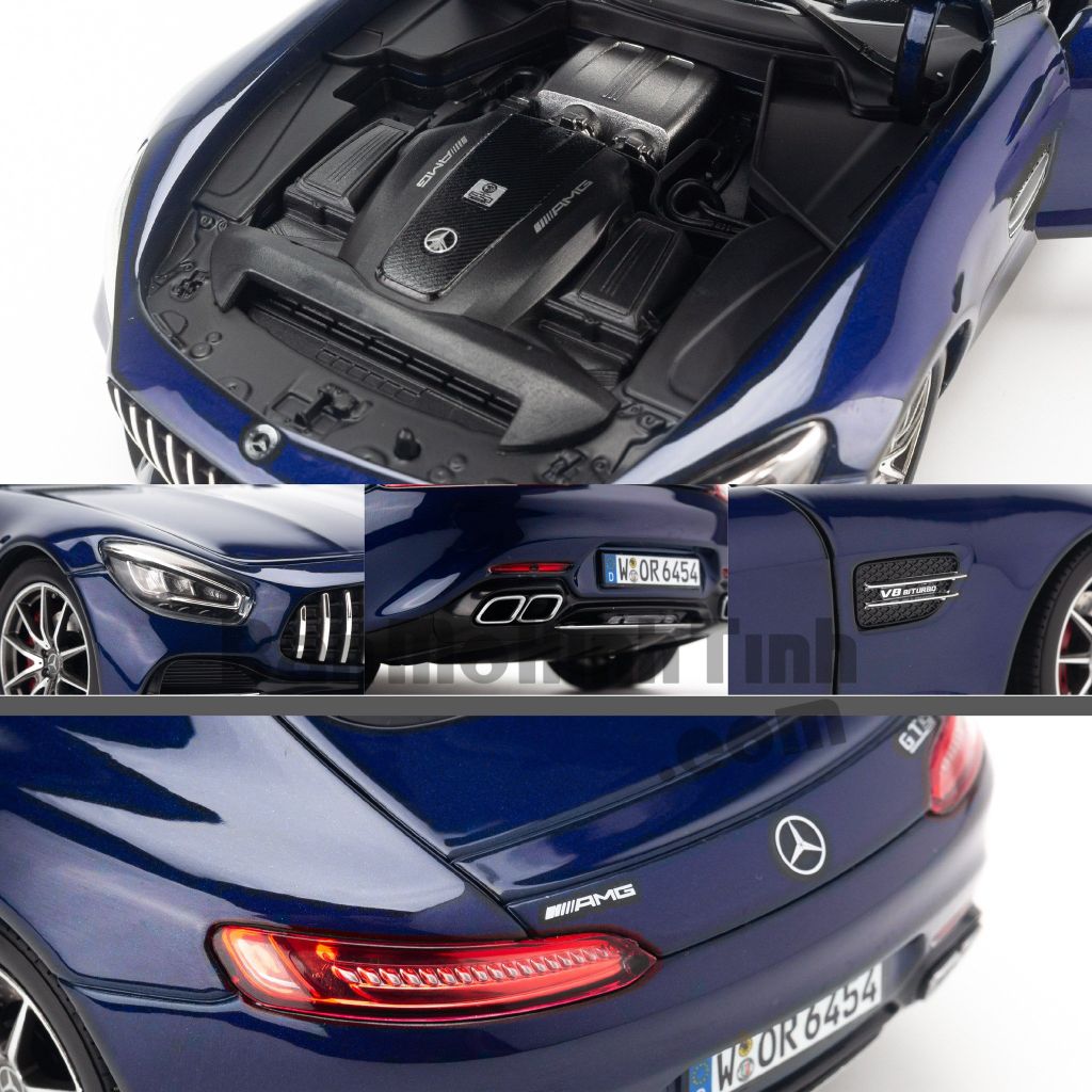 Mô hình xe Mercedes-Benz GTS 2019 1:18 Norev Blue Metallic (6)