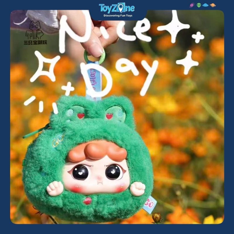 Mô hình Blind box Móc Khóa Gấu Bông Migo Let's Travel Together ( Cùng Nhau Du Lịch ) HAPPY GHOST