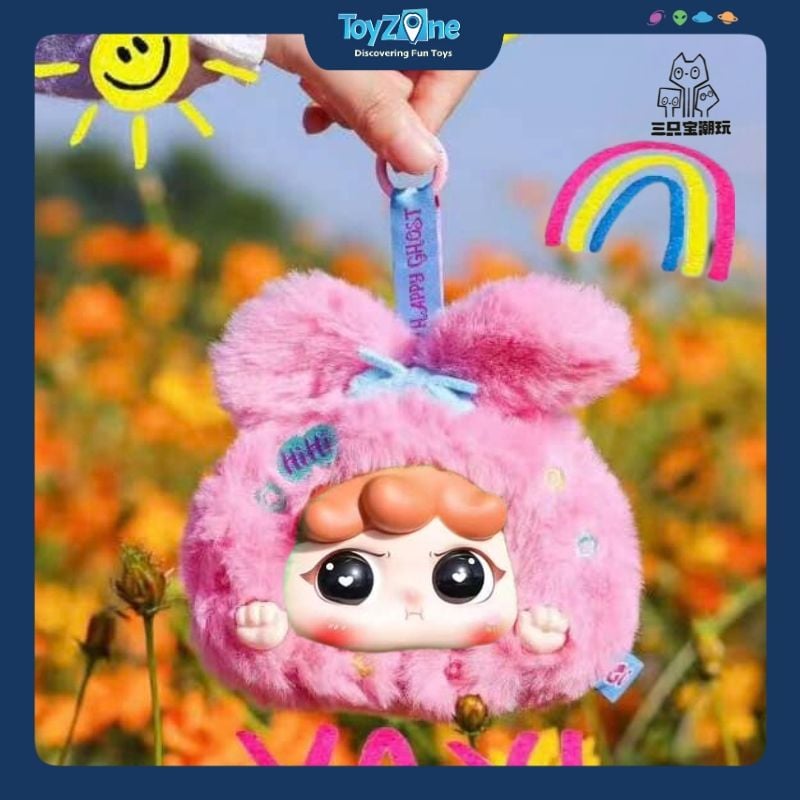 Mô hình Blind box Móc Khóa Gấu Bông Migo Let's Travel Together ( Cùng Nhau Du Lịch ) HAPPY GHOST