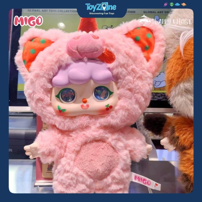 Mô hình Blind box Gấu bông MIGO 400% Give Yourself A Hug ( Hãy Ôm Chính Mình ) HAPPY GHOST