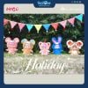 Mô hình Blind box Gấu bông MIGO 400% Give Yourself A Hug ( Hãy Ôm Chính Mình ) HAPPY GHOST