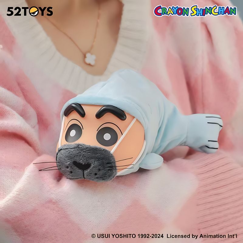 Mô hình đồ chơi Blind box Crayon Shin chan Floppy Fish Series 52TOYS