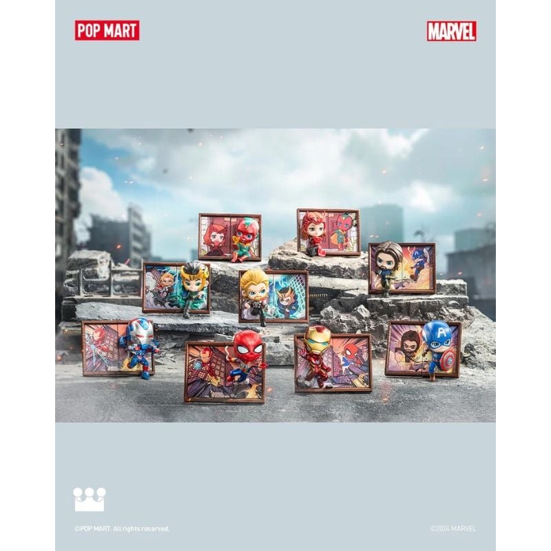 Mô hình đồ chơi Blind box Marvel Photo Frame Series Figures ( Khung Ảnh Marvel ) POP MART