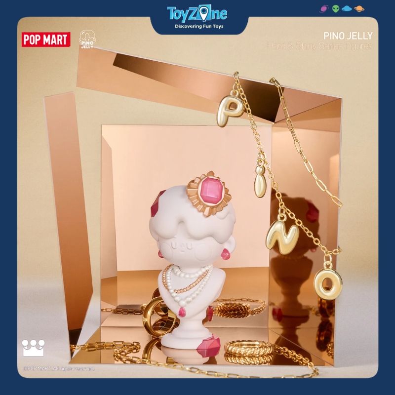 Mô hình đồ chơi Blind box Pino Jelly Hard & Shiny Series ( Cứng Rắn Và Lấp Lánh ) POP MART