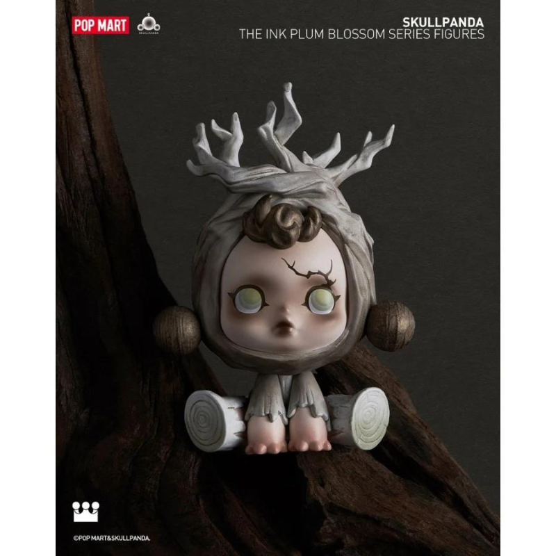 Mô hình đồ chơi Blind box Skull Panda The Ink Plum Blossom (Mùa Hoa Mận Cùng Skull Panda) POP MART