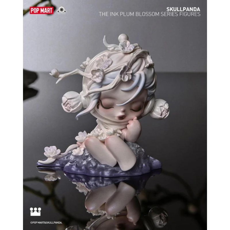Mô hình đồ chơi Blind box Skull Panda The Ink Plum Blossom (Mùa Hoa Mận Cùng Skull Panda) POP MART