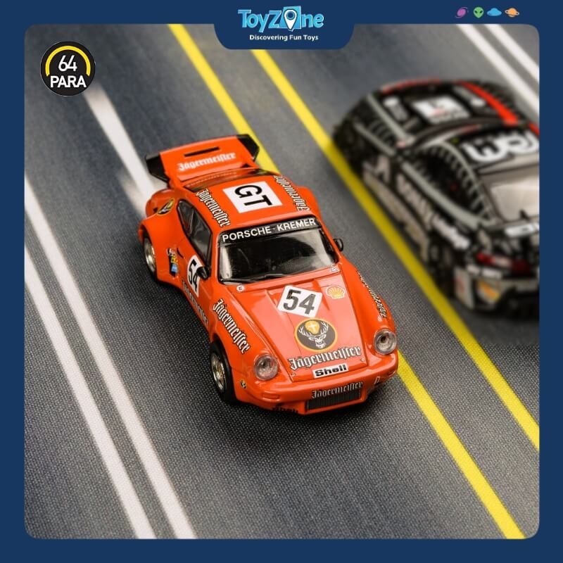 Mô hình xe Porsche 911 Carrera RSR 3.0 1974 1:64 PARA64