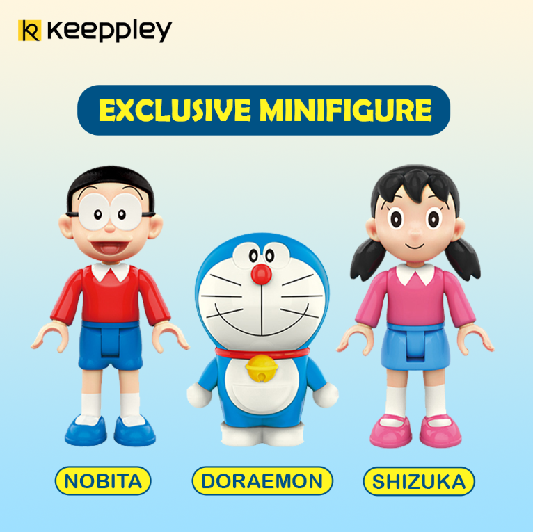 Bộ đồ chơi lắp ráp mô hình Doraemon Keeppley