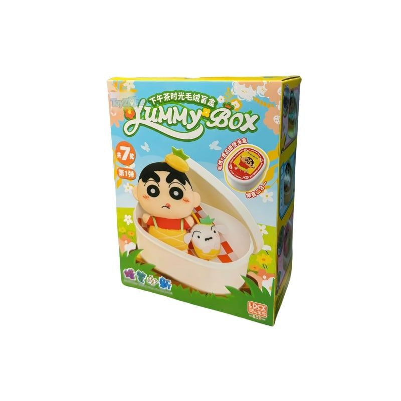 Mô hình Blind box Móc khóa Gấu bông Crayon Shin-Chan Yummy Box Afternoon Tea Time ( Hộp Ăn Nhẹ Giờ Trà Chiều ) LDCX
