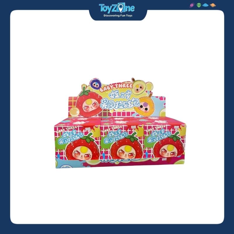Mô hình Blind box Khóa kéo Gấu bông Baby Three Fruit Orchard Zipper Bag ( Vườn Trái Cây ) CUREPLANETA