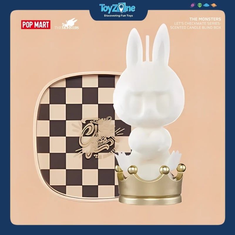 Mô hình Blind box Nến thơm Labubu The Monsters Let's Checkmate Scented Candle Series POP MART