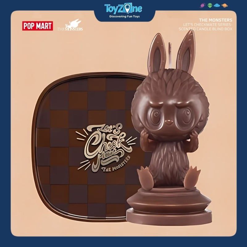 Mô hình Blind box Nến thơm Labubu The Monsters Let's Checkmate Scented Candle Series POP MART