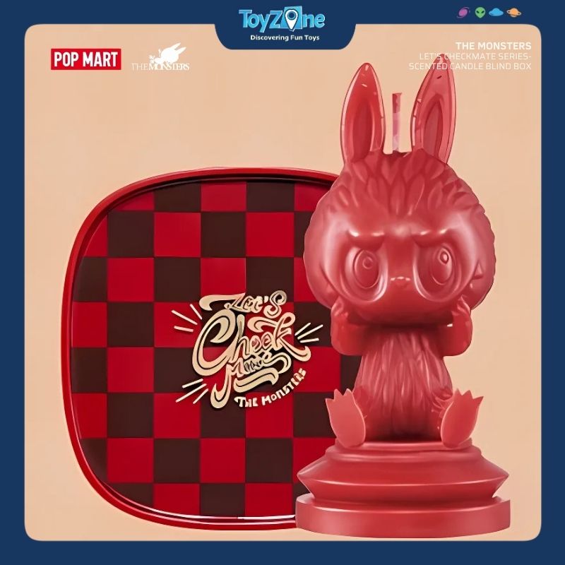 Mô hình Blind box Nến thơm Labubu The Monsters Let's Checkmate Scented Candle Series POP MART