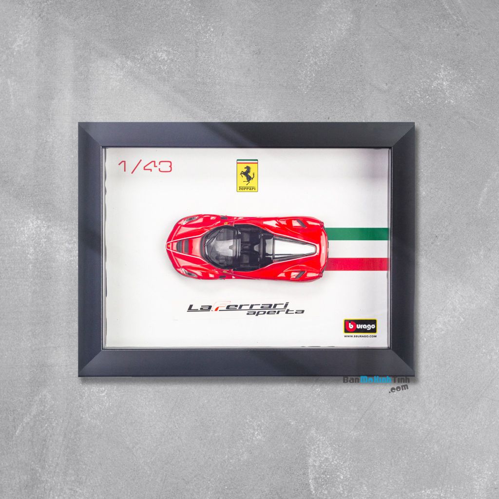 Khung tranh mô hình xe Ferrari LaFerrari Aperta 1:43 Bburago -18-36031