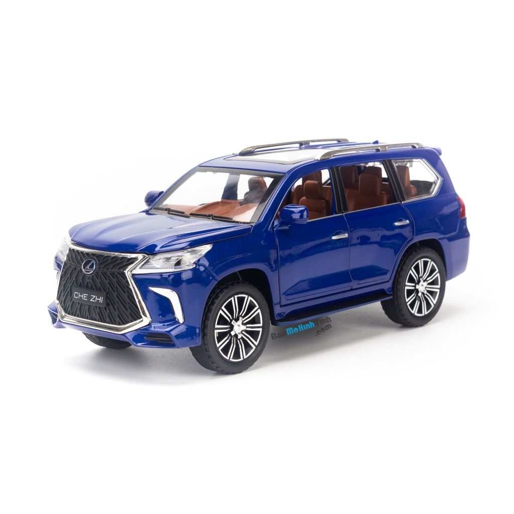 Mô hình xe suv Lexus LX570 Supersport 1:24 Chezhi Blue (1)