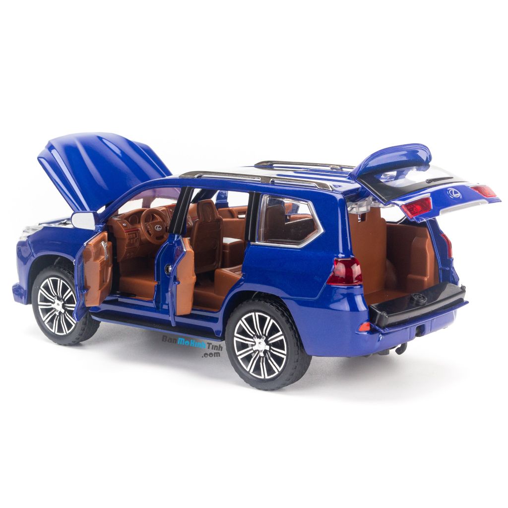 Mô hình xe suv Lexus LX570 Supersport 1:24 Chezhi Blue (5)