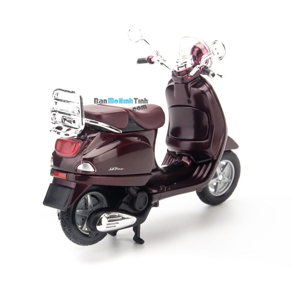 Mô hình xe máy Vespa LXV 2013 1:18 Maisto Purple (6)