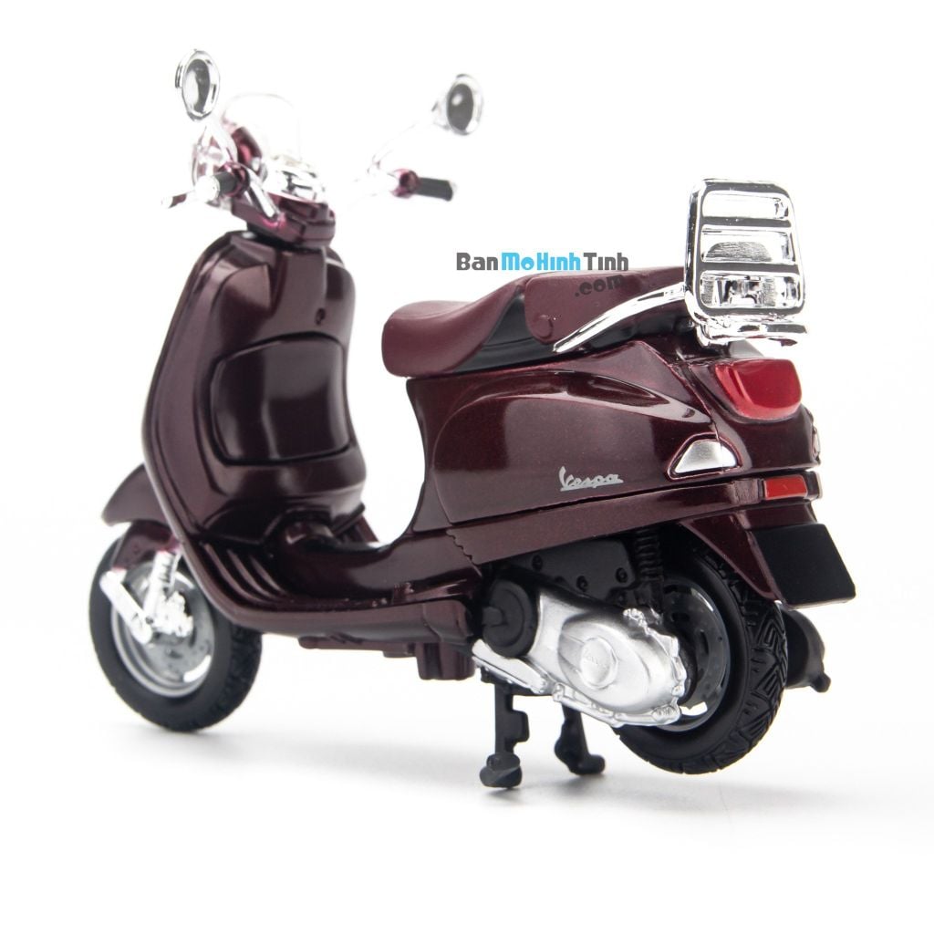Mô hình xe máy Vespa LXV 2013 1:18 Maisto Purple (8)