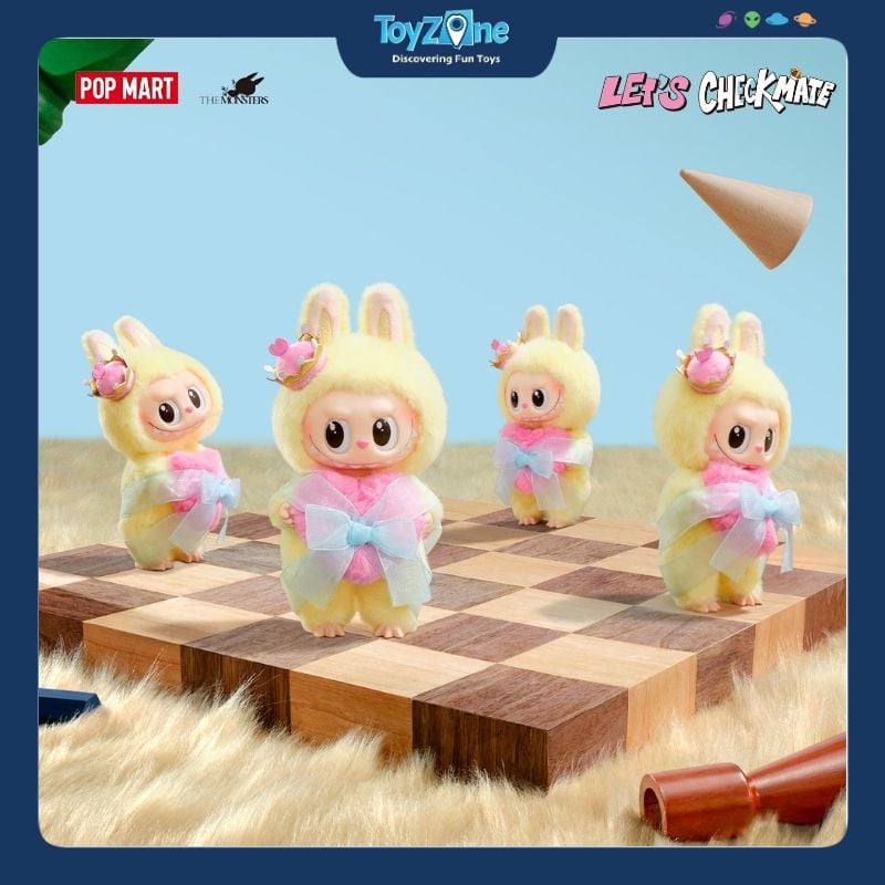Mô hình Gấu bông Labubu The Monsters Let's Checkmate Series-Vinyl Plush Hanging Card POP MART