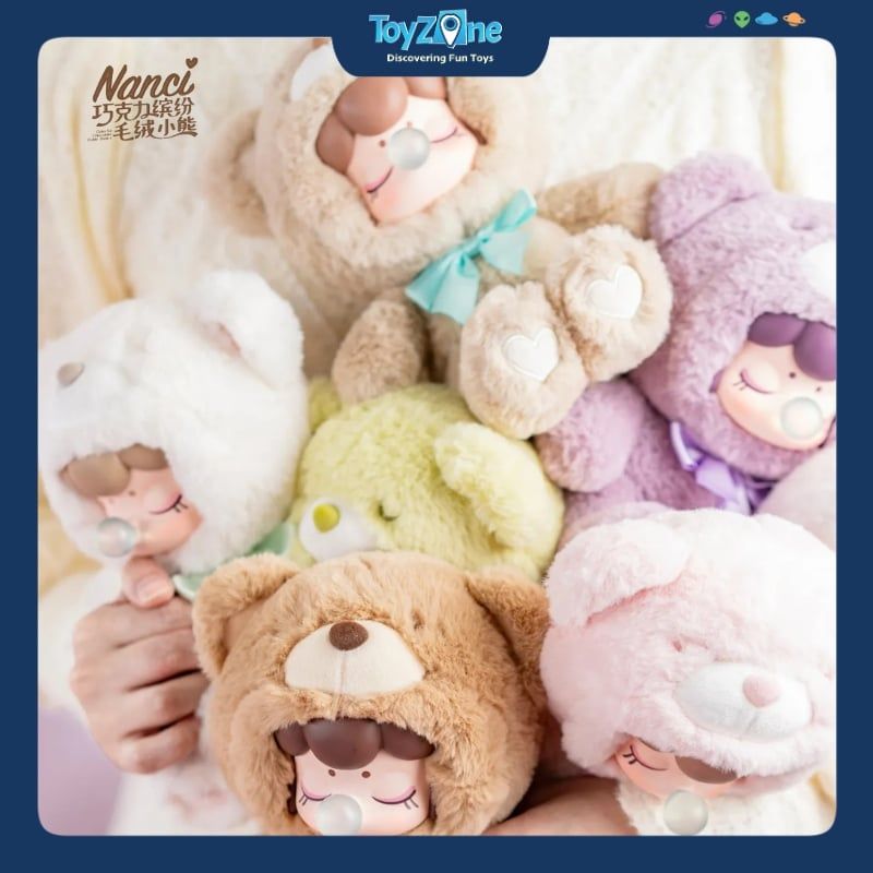 Mô hình Blind box Gấu bông Nanci Colorful Chocolate Cutie Bears ( Chú Gấu Socola Sặc Sỡ ) ROLIFE