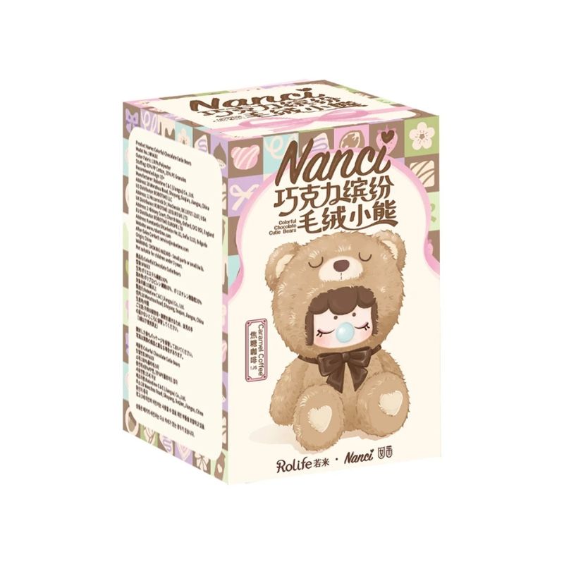 Mô hình Blind box Gấu bông Nanci Colorful Chocolate Cutie Bears ( Chú Gấu Socola Sặc Sỡ ) ROLIFE