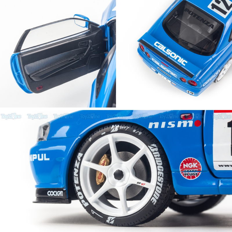 Mô hình xe Nissan GTR R34 Skyline 1:18 Solido