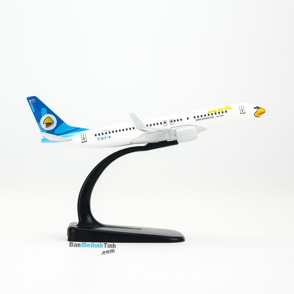 Mô hình máy bay tĩnh Nok Air Boeing B737 16cm Everfly giá rẻ (3)