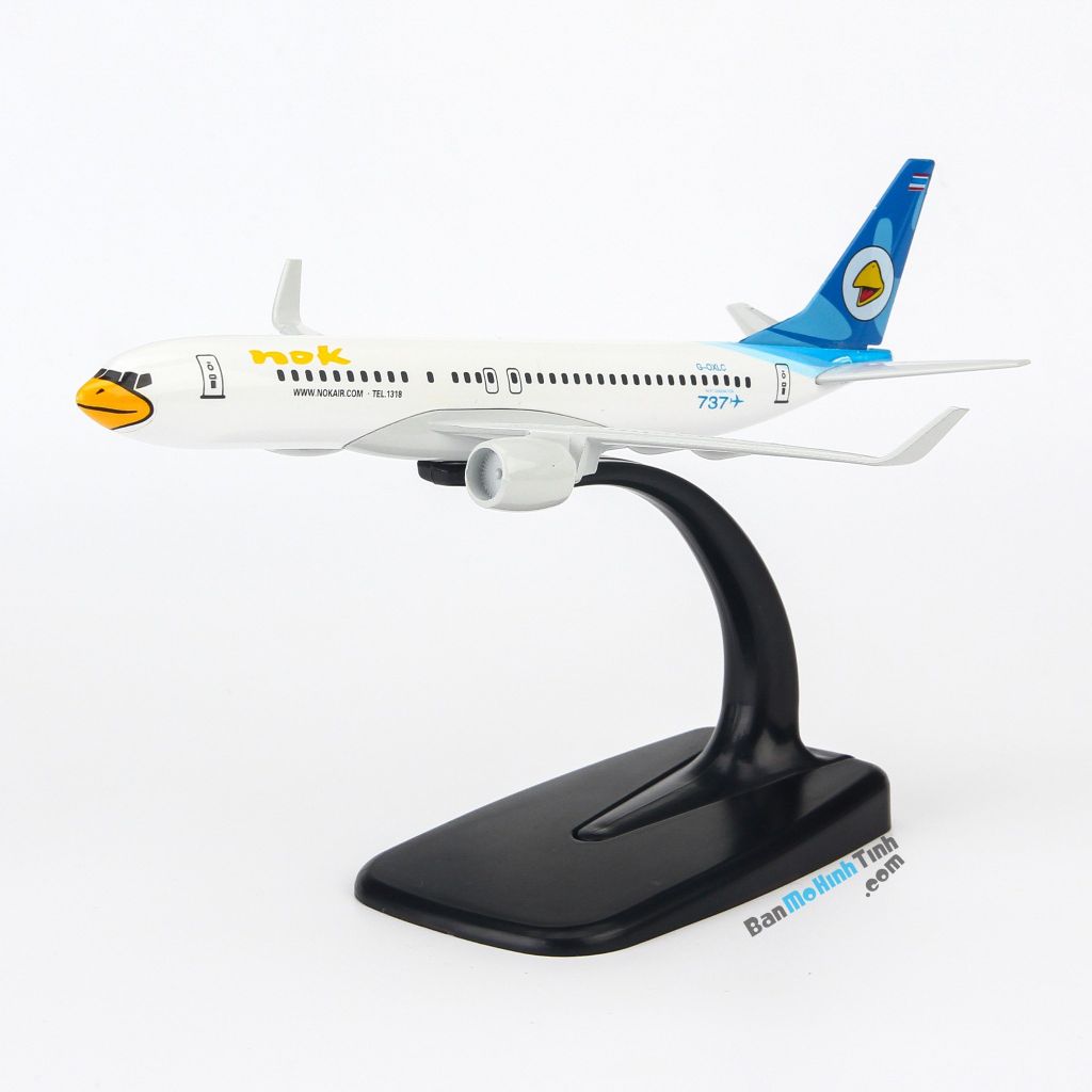 Mô hình máy bay tĩnh Nok Air Boeing B737 16cm Everfly giá rẻ (2)
