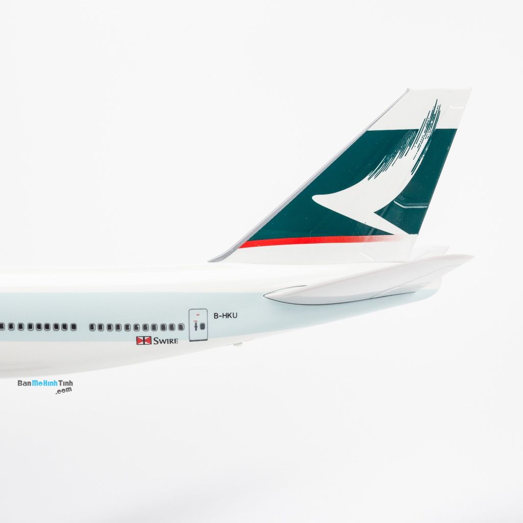Mô hình máy bay Cathay Pacific 47cm lắp ráp có đèn Everfly