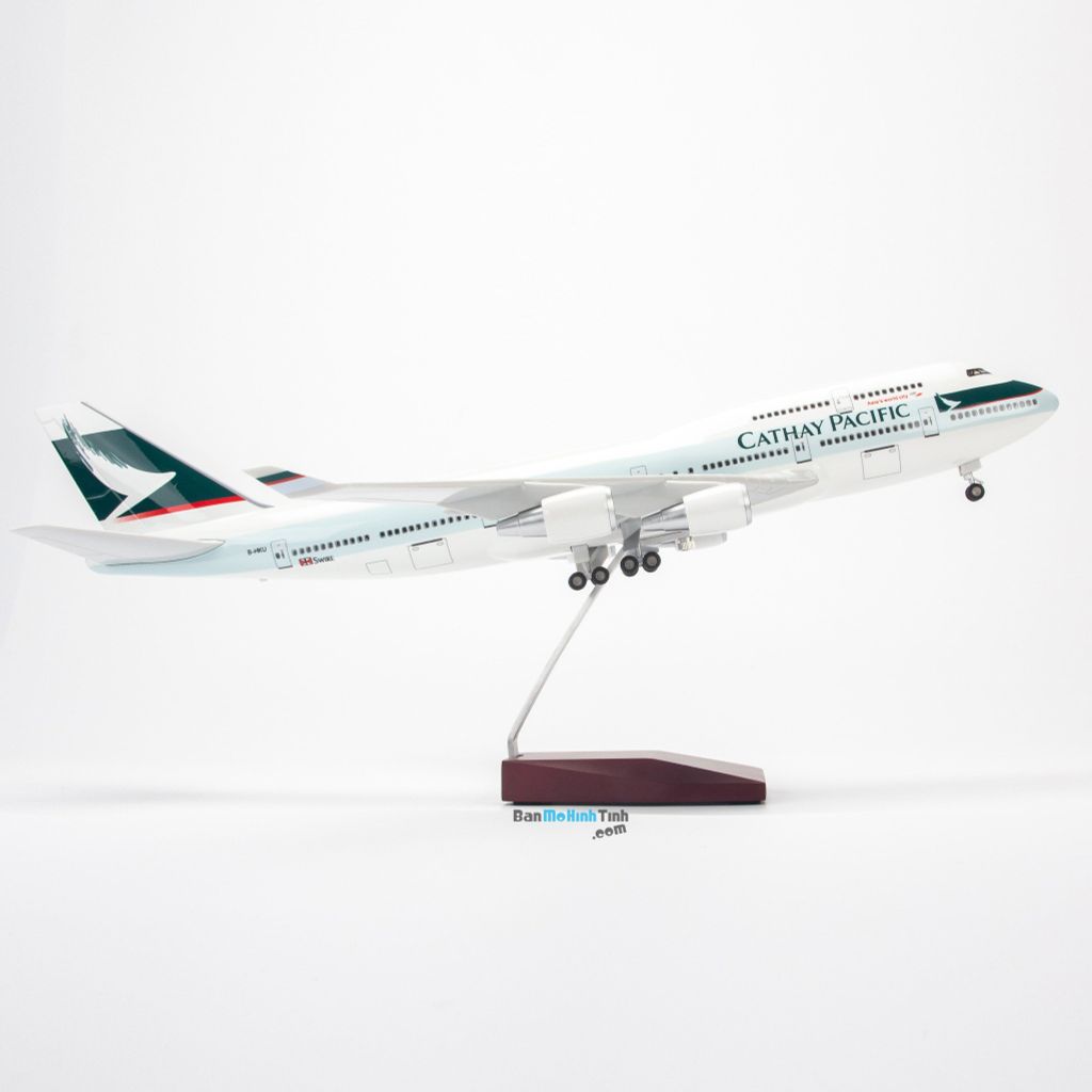Mô hình máy bay Cathay Pacific 47cm lắp ráp có đèn Everfly