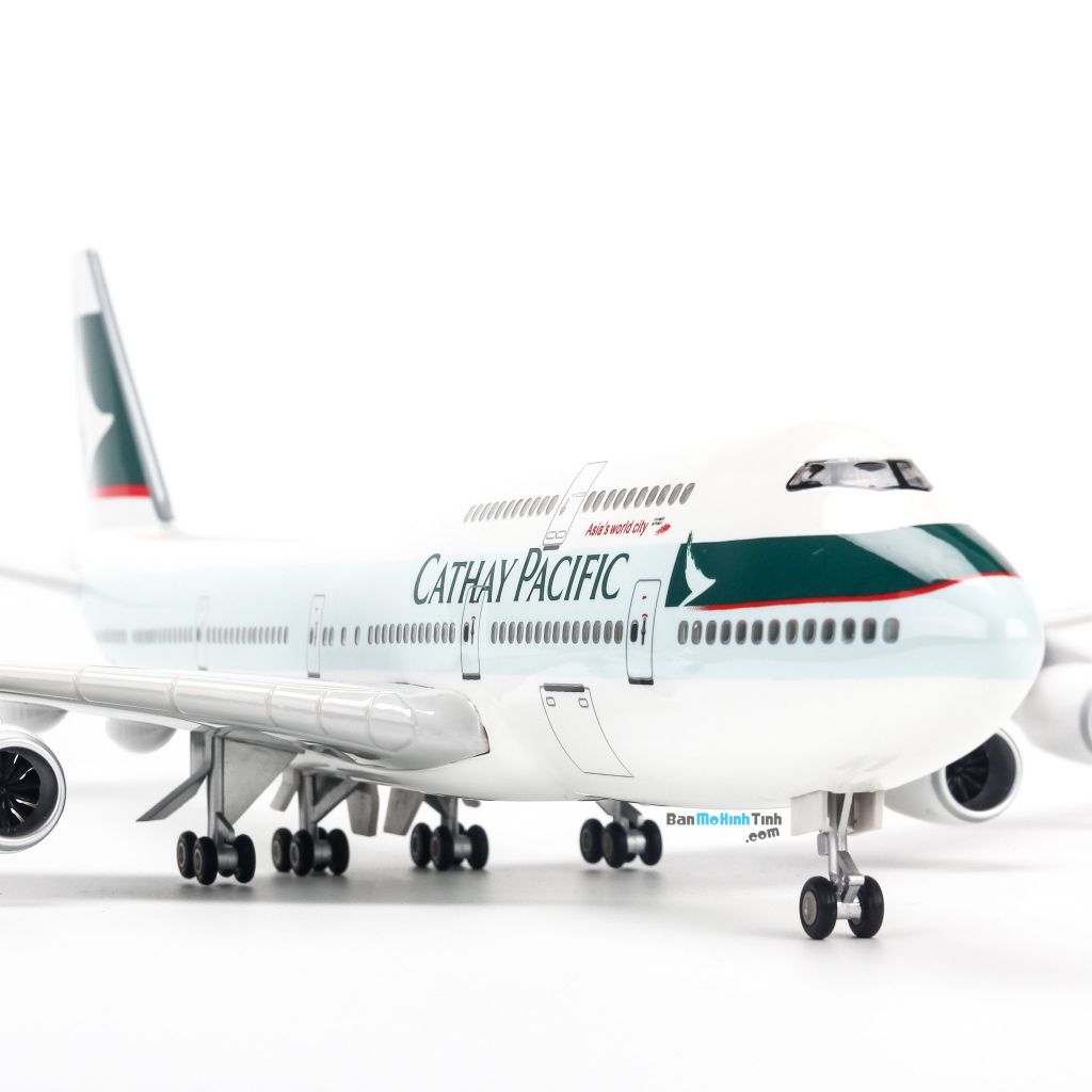 Mô hình máy bay Cathay Pacific 47cm lắp ráp có đèn Everfly