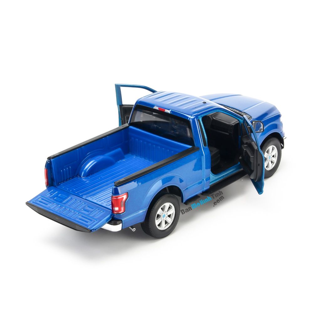 Mô hình xe Ford F-150 2015 Regular Cab 1:24 Welly Blue (7)