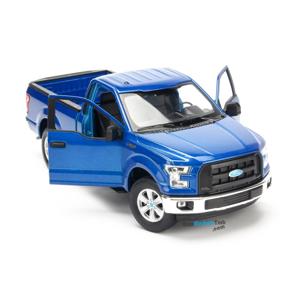Mô hình xe Ford F-150 2015 Regular Cab 1:24 Welly Blue (6)