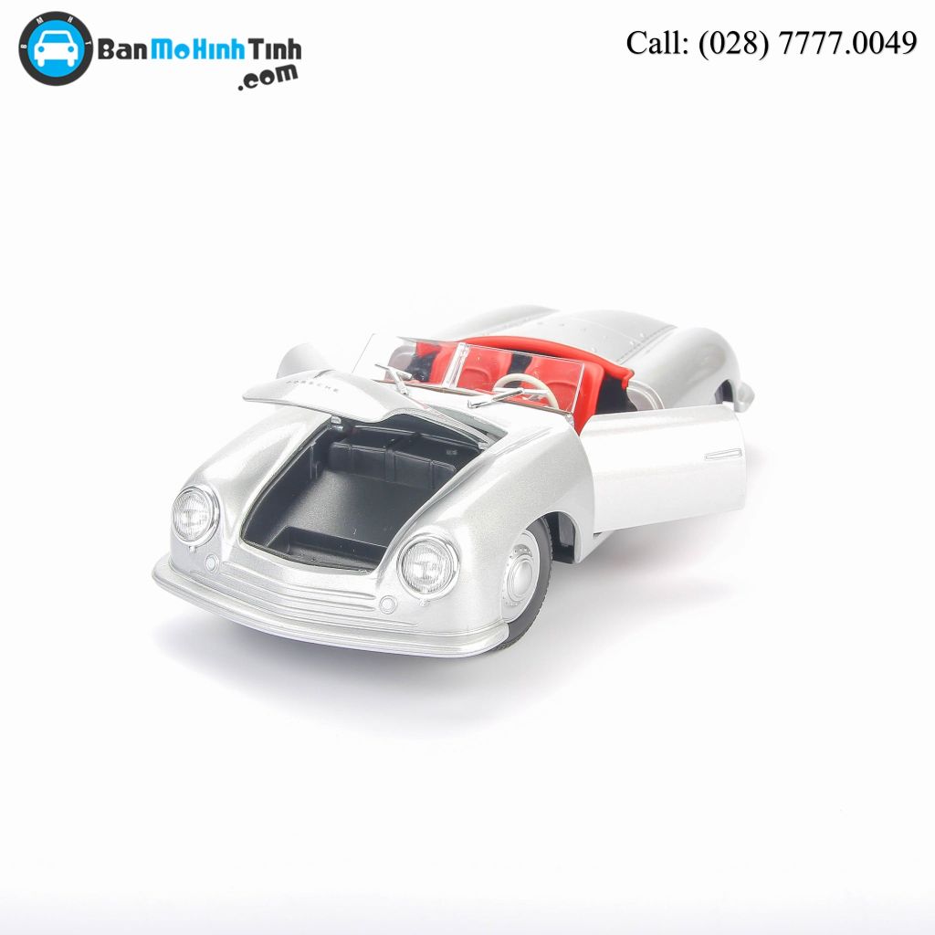 Mô hình xe Porsche 356 No.1 Roadster 1948 Silver 1:24 Welly 24090