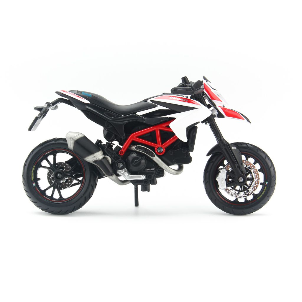 Mô hình xe mô tô Ducati Hypermotard SP White 1:18 Maisto MH20-13016 (5)