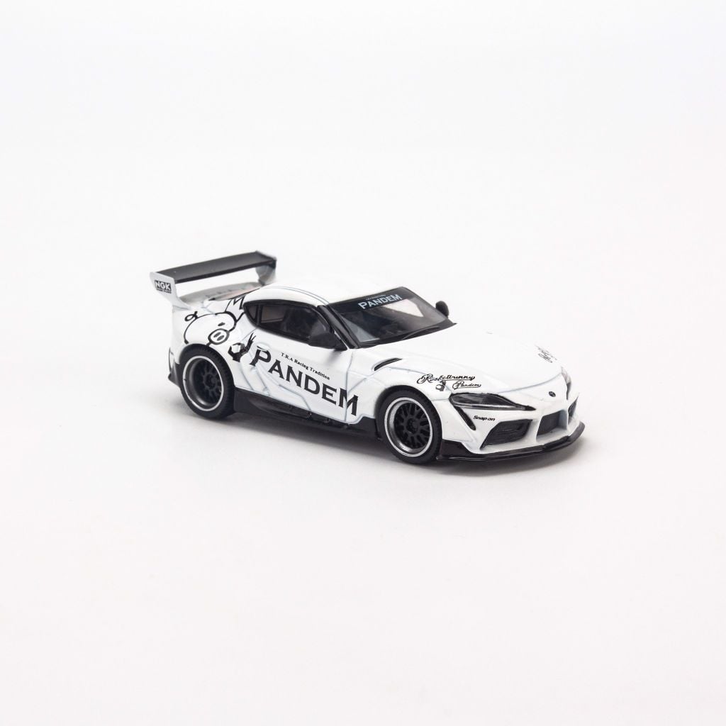 Mô hình xe Toyota Supra JZA80 1:64 MiniGT White 180